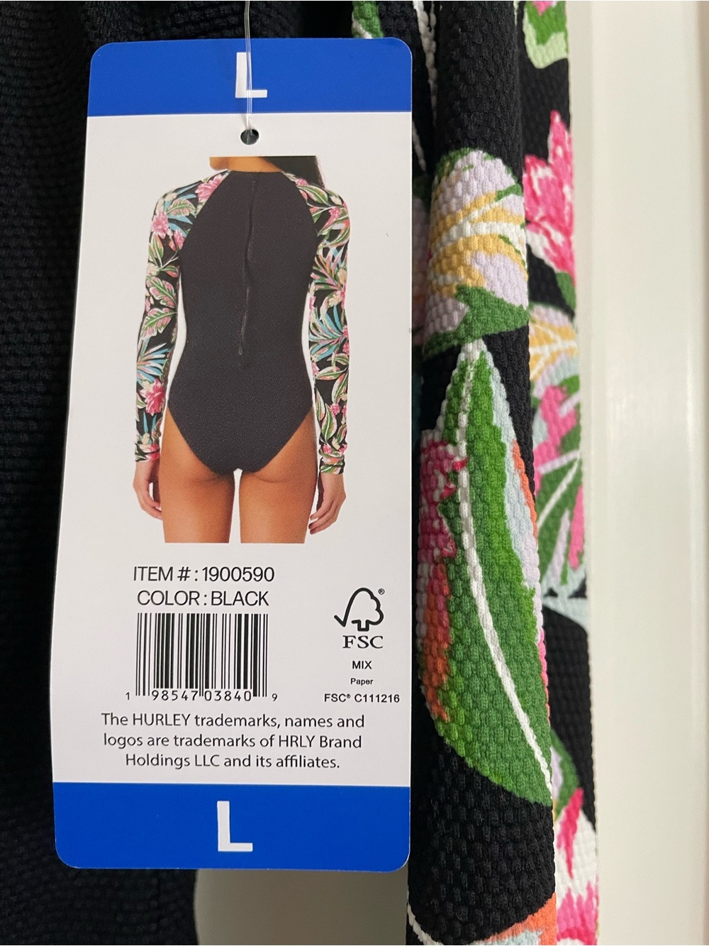 Hurley‎ Rash Guard One Piece NWT - Picture 3 of 5